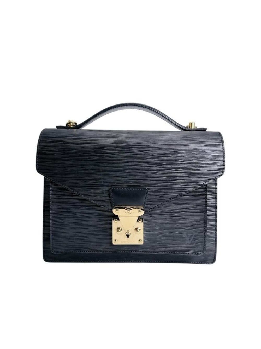 Louis Vuitton Epi Handbag Monceau Noir